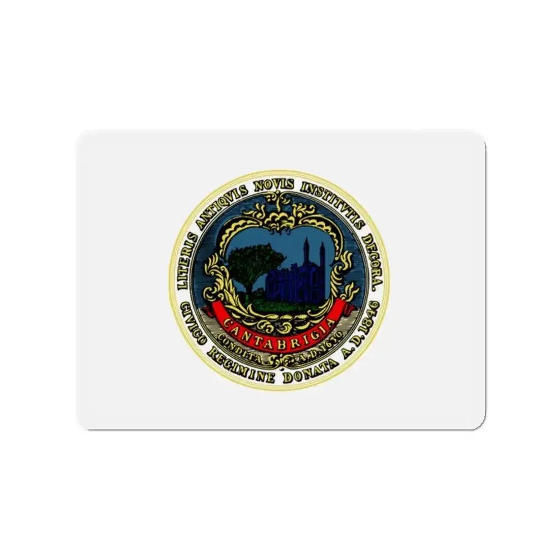 Flag of Cambridge Massachusetts - Refrigerator Magnet - The Sticker Space