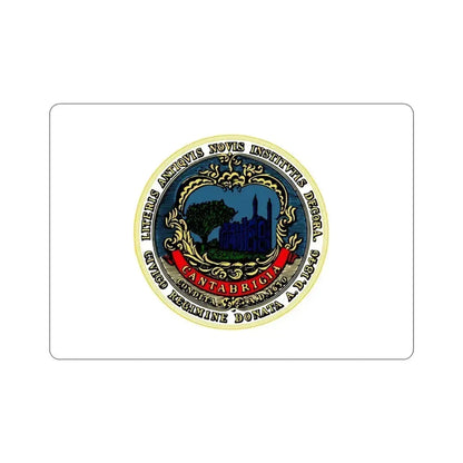 Flag of Cambridge Massachusetts USA STICKER Vinyl Die-Cut Decal 4 Inch - The Sticker Space