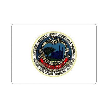 Flag of Cambridge Massachusetts USA STICKER Vinyl Die-Cut Decal 6 Inch - The Sticker Space