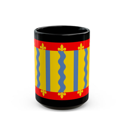 Flag of Cambridgeshire UK - Black Coffee Mug-15oz-The Sticker Space