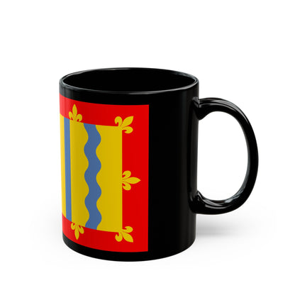 Flag of Cambridgeshire UK - Black Coffee Mug-The Sticker Space