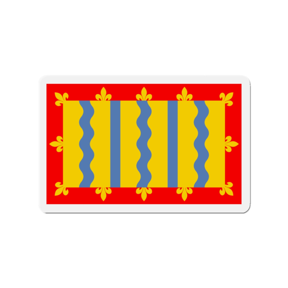 Flag of Cambridgeshire UK - Die-Cut Magnet-2" x 2"-The Sticker Space