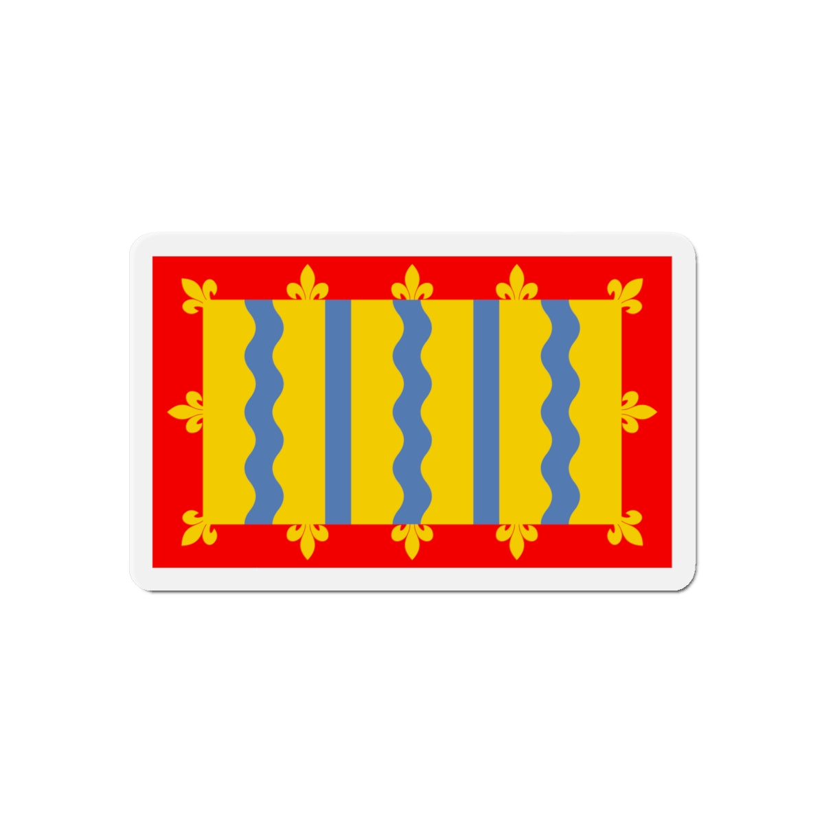 Flag of Cambridgeshire UK - Die-Cut Magnet-6 × 6"-The Sticker Space