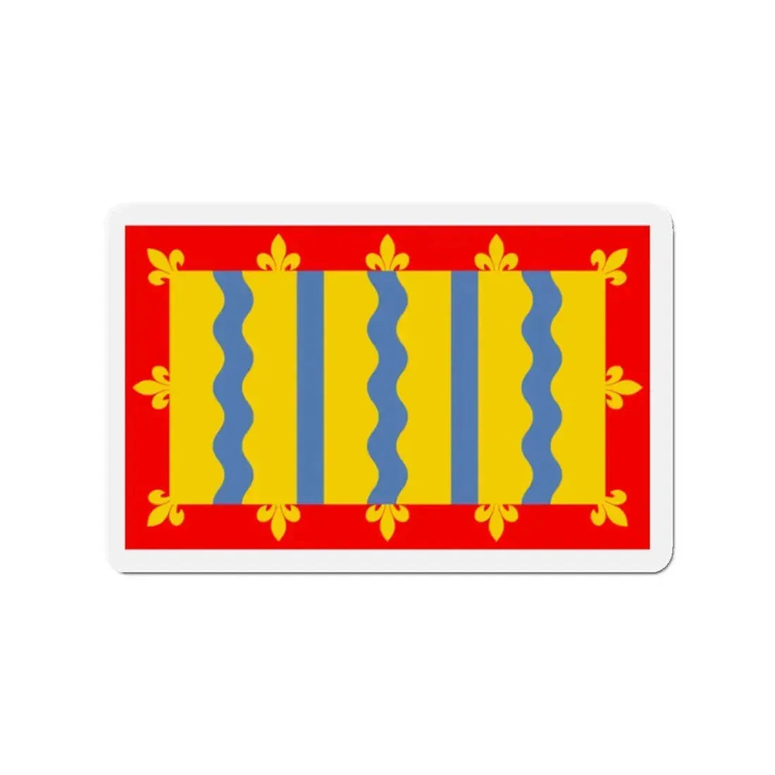 Flag of Cambridgeshire UK - Refrigerator Magnet 2 Inch - The Sticker Space