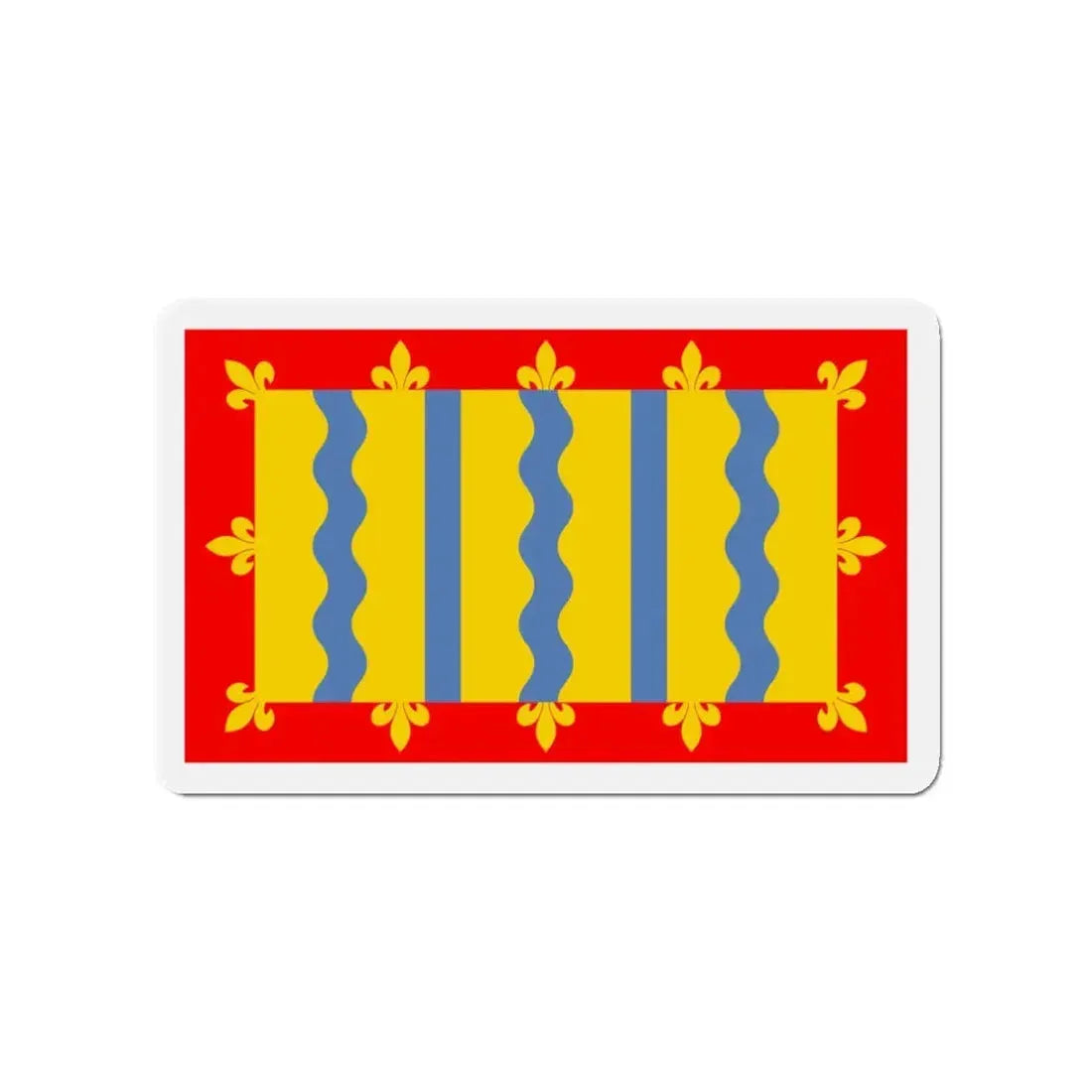 Flag of Cambridgeshire UK - Refrigerator Magnet 3 Inch - The Sticker Space