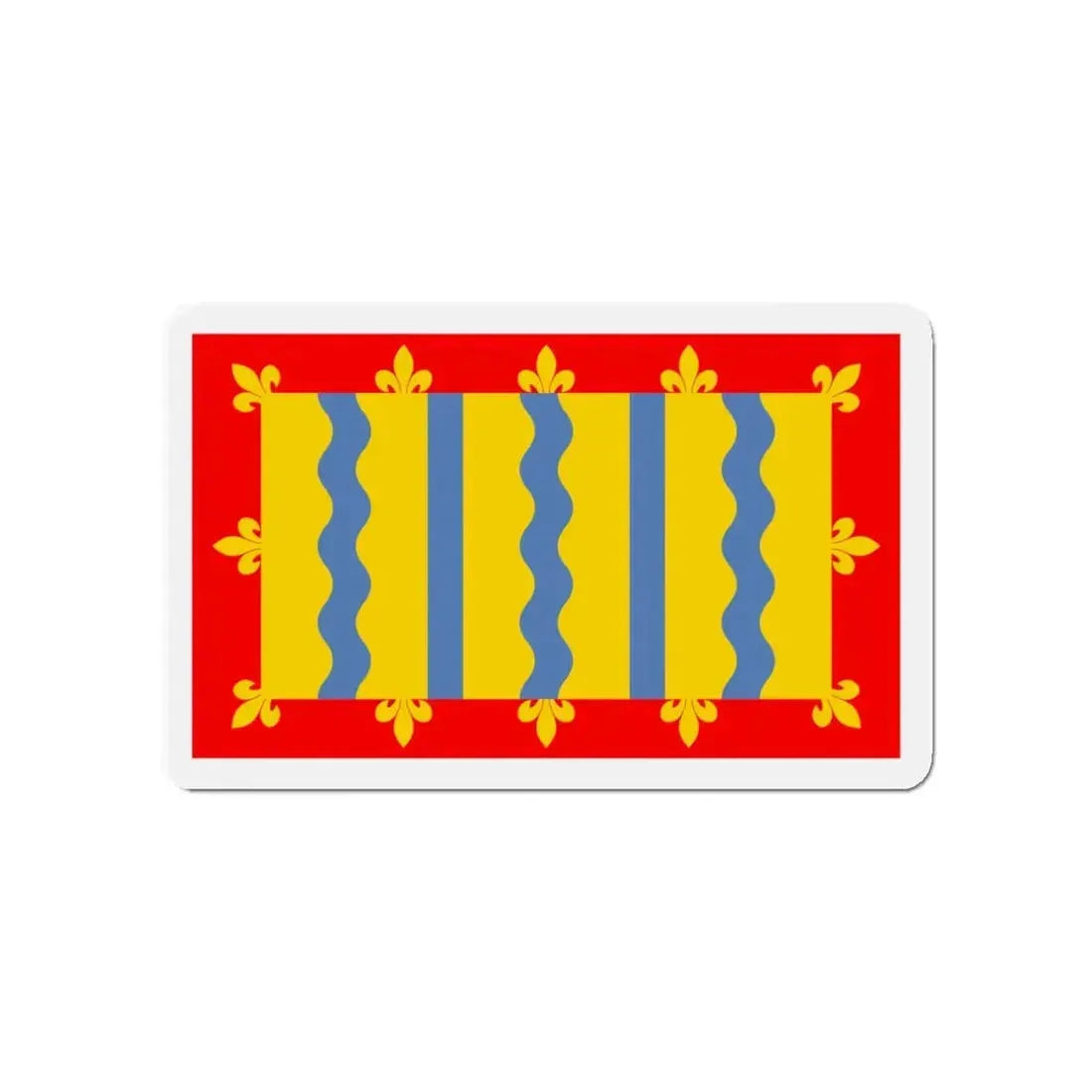 Flag of Cambridgeshire UK - Refrigerator Magnet 4 Inch - The Sticker Space