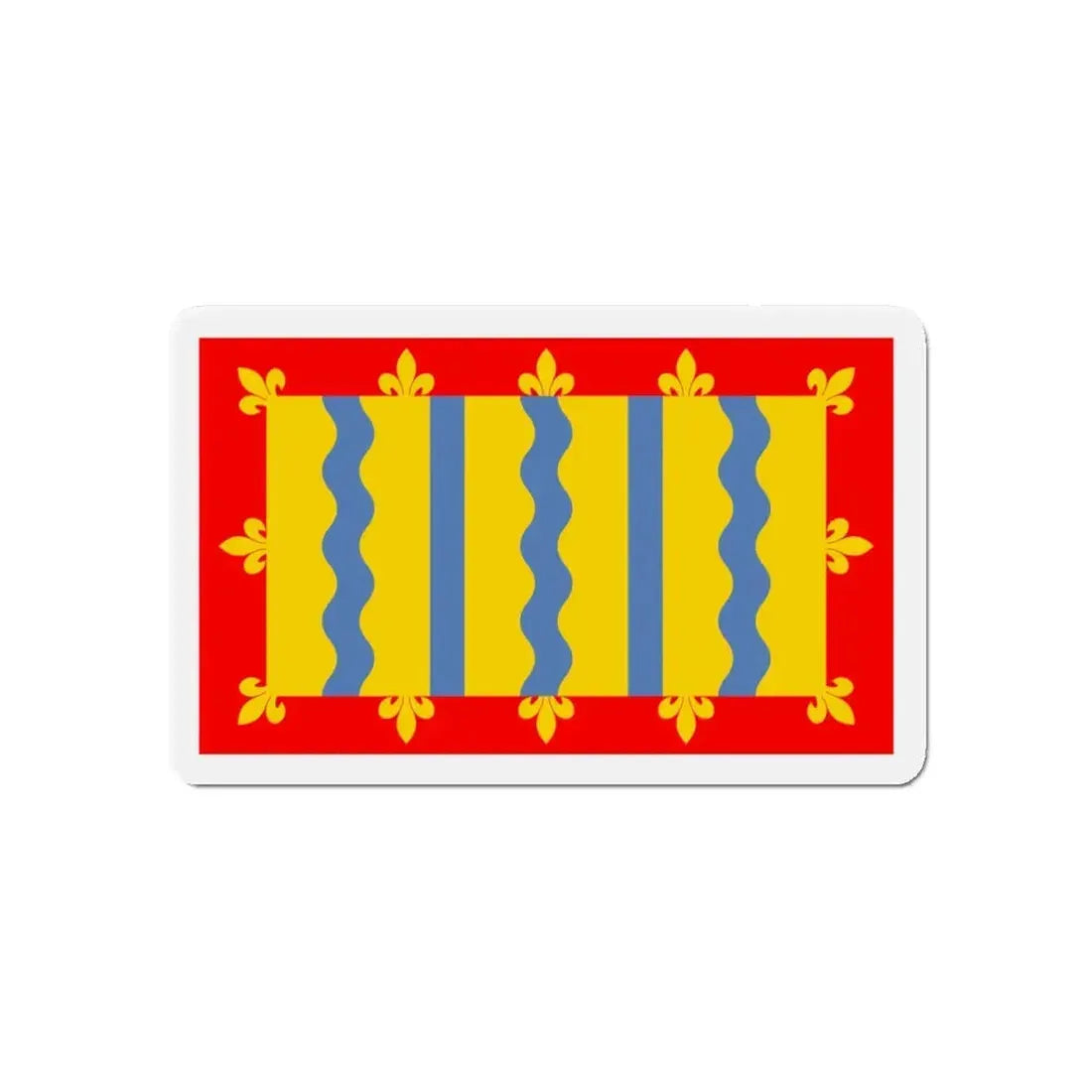 Flag of Cambridgeshire UK - Refrigerator Magnet 5 Inch - The Sticker Space