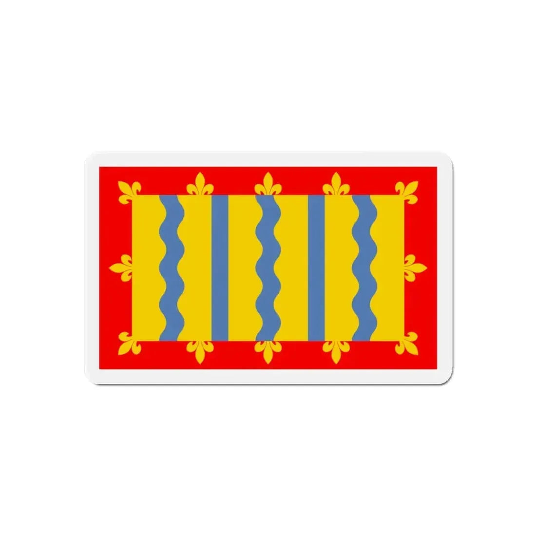 Flag of Cambridgeshire UK - Refrigerator Magnet 6 Inch - The Sticker Space