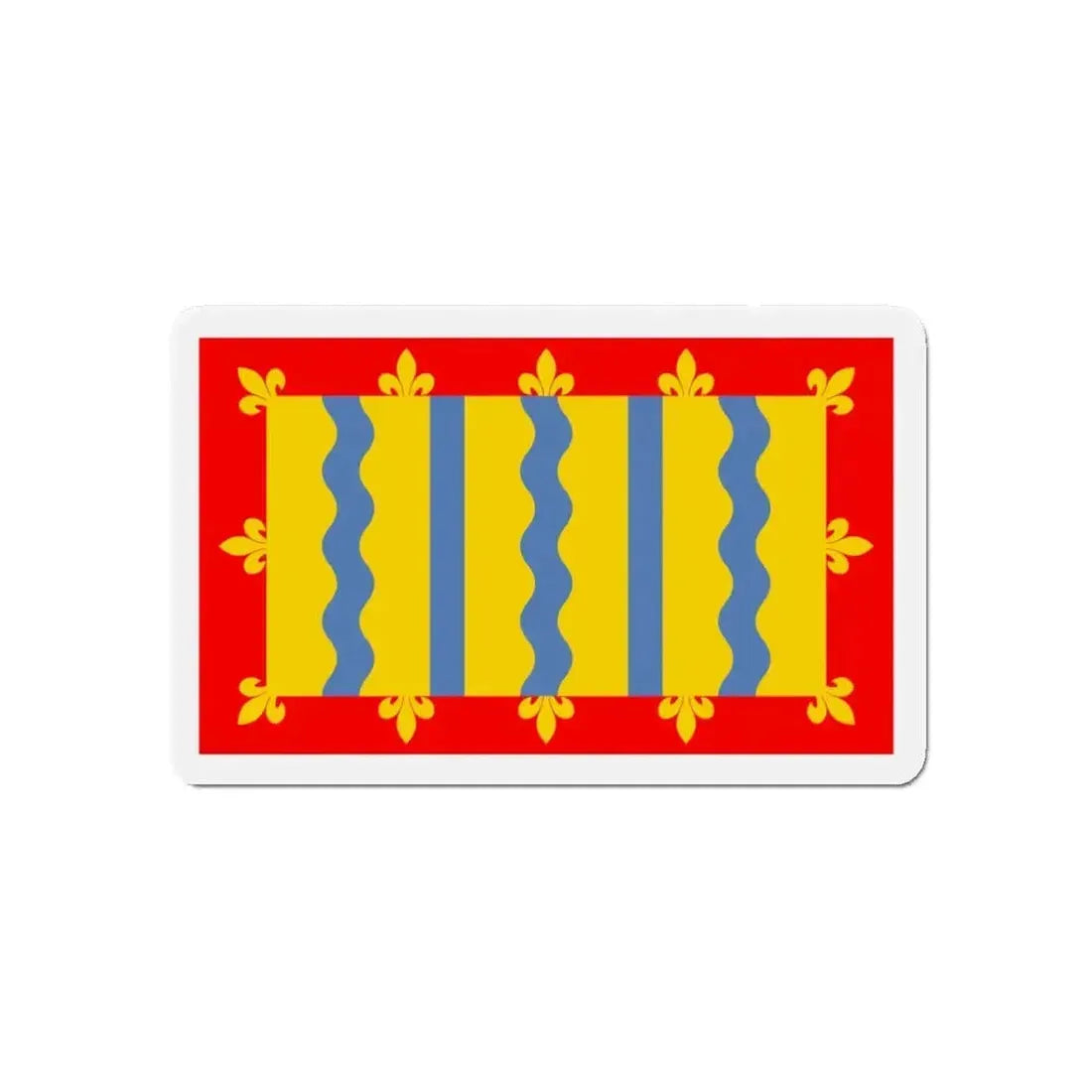 Flag of Cambridgeshire UK - Refrigerator Magnet - The Sticker Space