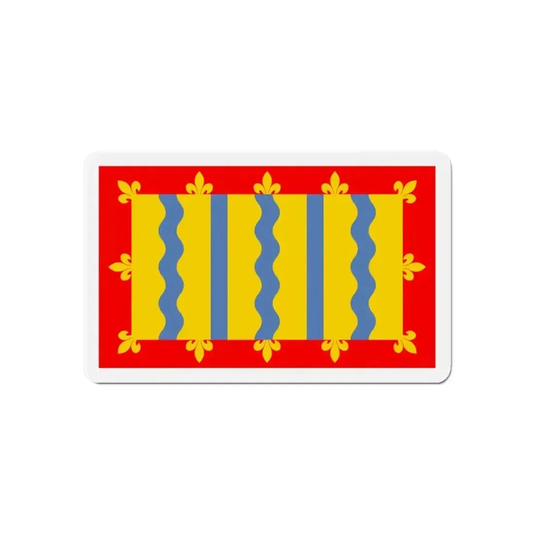 Flag of Cambridgeshire UK - Refrigerator Magnet - The Sticker Space