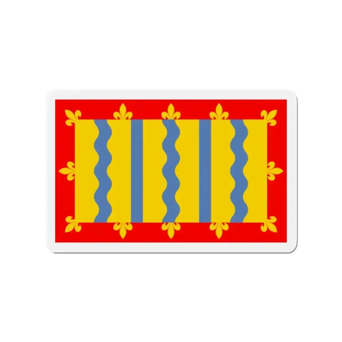 Flag of Cambridgeshire UK - Refrigerator Magnet - The Sticker Space