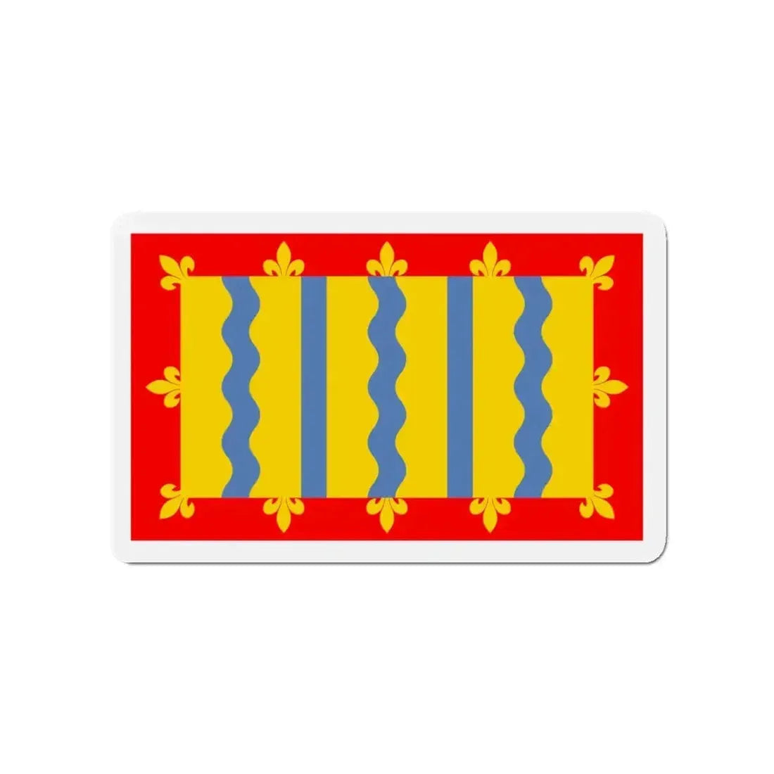 Flag of Cambridgeshire UK - Refrigerator Magnet - The Sticker Space
