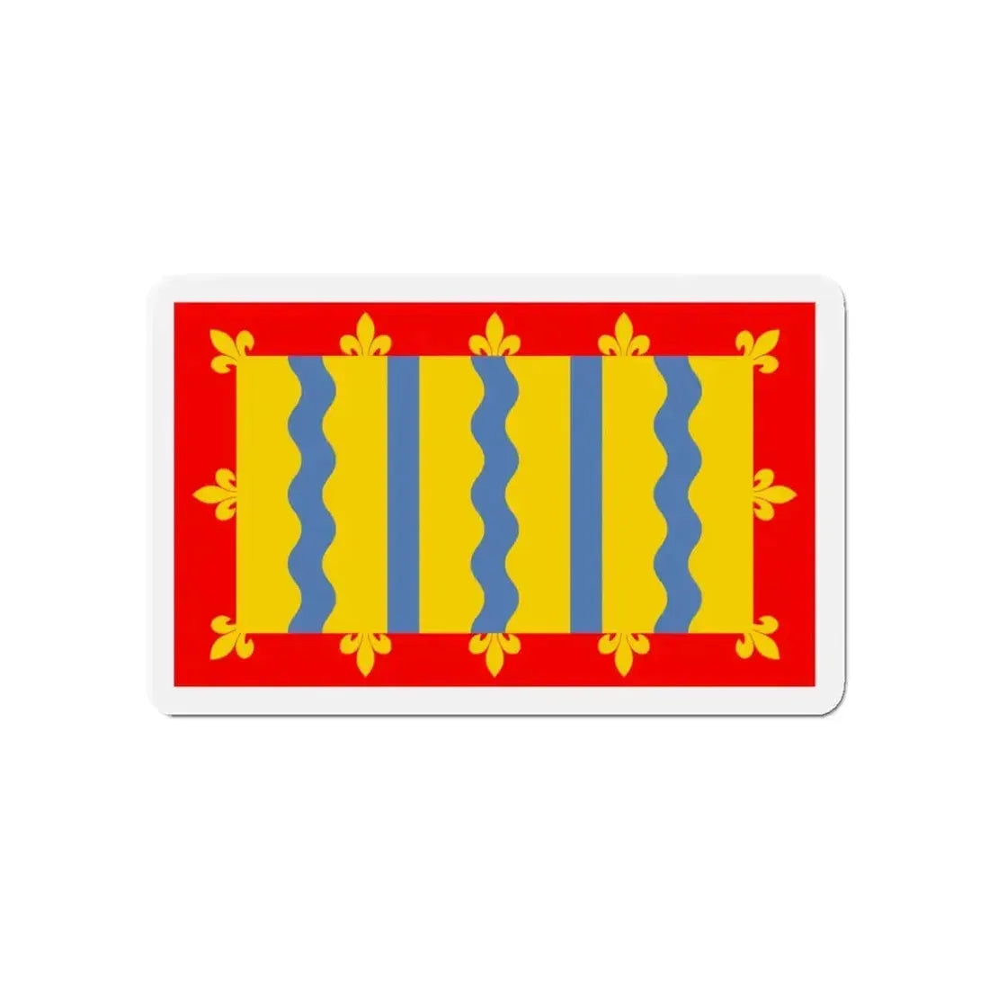 Flag of Cambridgeshire UK - Refrigerator Magnet - The Sticker Space