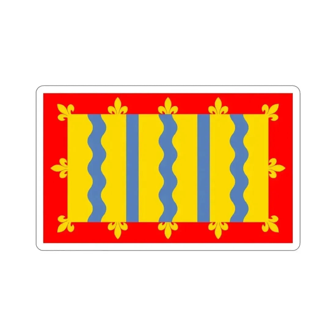 Flag of Cambridgeshire UK STICKER Vinyl Die-Cut Decal 3 Inch - The Sticker Space