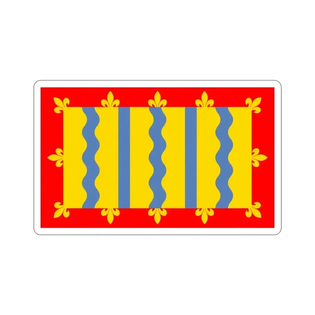 Flag of Cambridgeshire UK STICKER Vinyl Die-Cut Decal 3 Inch - The Sticker Space