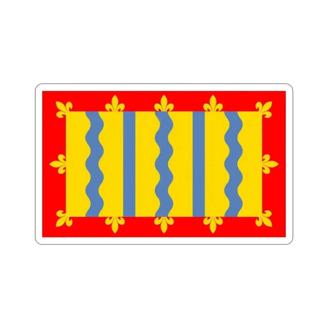 Flag of Cambridgeshire UK STICKER Vinyl Die-Cut Decal 4 Inch - The Sticker Space