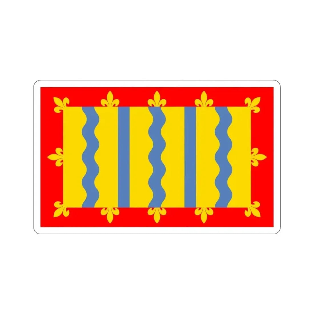 Flag of Cambridgeshire UK STICKER Vinyl Die-Cut Decal 4 Inch - The Sticker Space