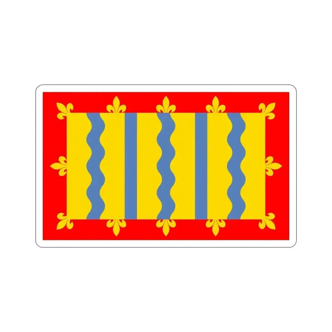 Flag of Cambridgeshire UK STICKER Vinyl Die-Cut Decal 5 Inch - The Sticker Space