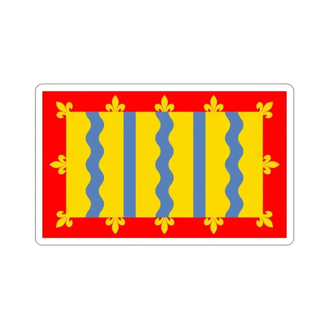 Flag of Cambridgeshire UK STICKER Vinyl Die-Cut Decal 5 Inch - The Sticker Space