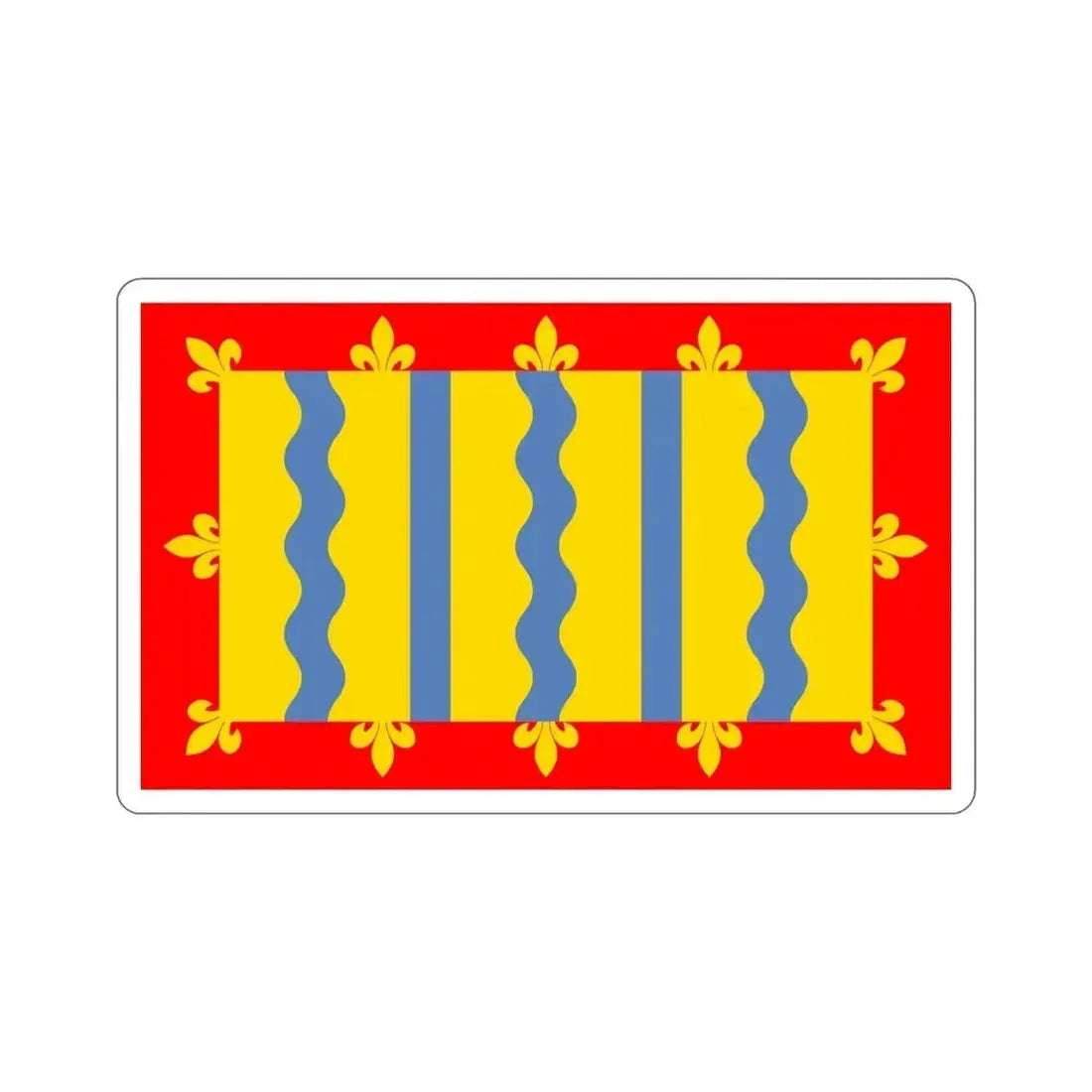 Flag of Cambridgeshire UK STICKER Vinyl Die-Cut Decal - The Sticker Space