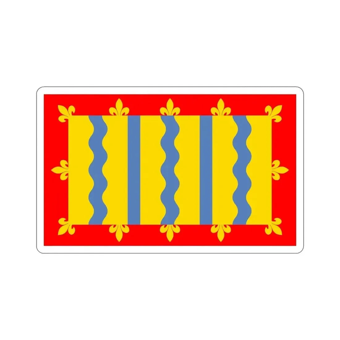 Flag of Cambridgeshire UK STICKER Vinyl Die-Cut Decal - The Sticker Space