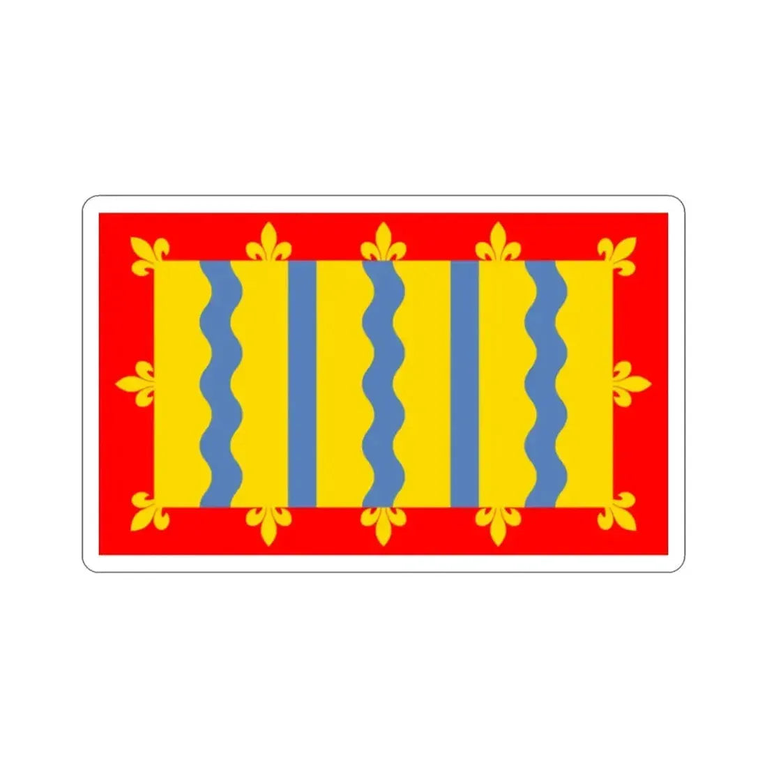 Flag of Cambridgeshire UK STICKER Vinyl Die-Cut Decal - The Sticker Space