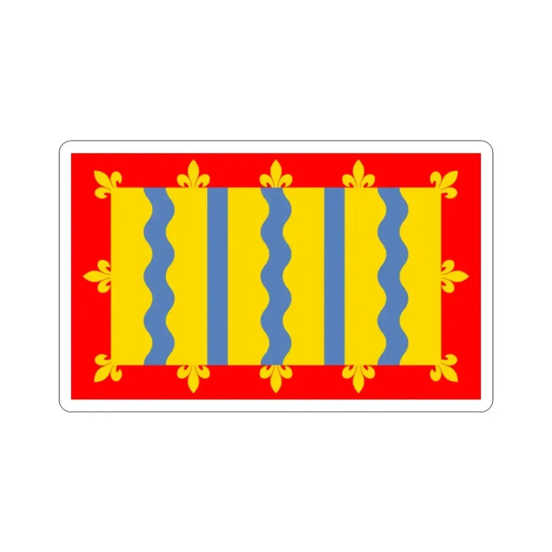 Flag of Cambridgeshire UK STICKER Vinyl Die-Cut Decal - The Sticker Space