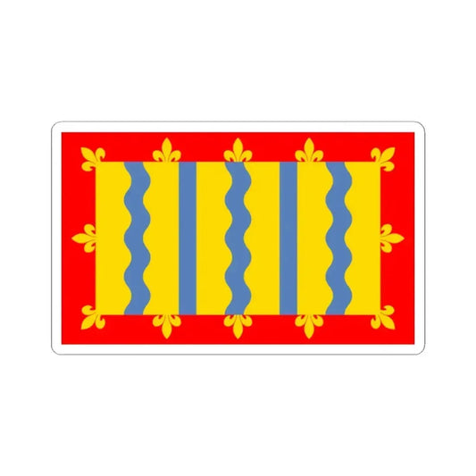 Flag of Cambridgeshire UK - STICKER Vinyl Kiss-Cut Decal 2 Inch White - The Sticker Space