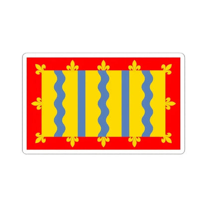 Flag of Cambridgeshire UK - STICKER Vinyl Kiss-Cut Decal 4 Inch White - The Sticker Space