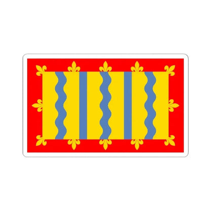 Flag of Cambridgeshire UK - STICKER Vinyl Kiss-Cut Decal 6 Inch White - The Sticker Space