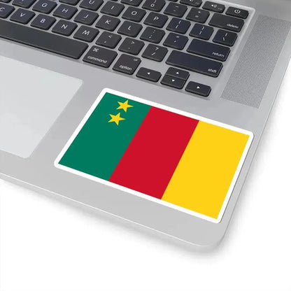 Flag of Cameroon 1961-1975 (Cameroon) STICKER Vinyl Kiss-Cut Decal - The Sticker Space