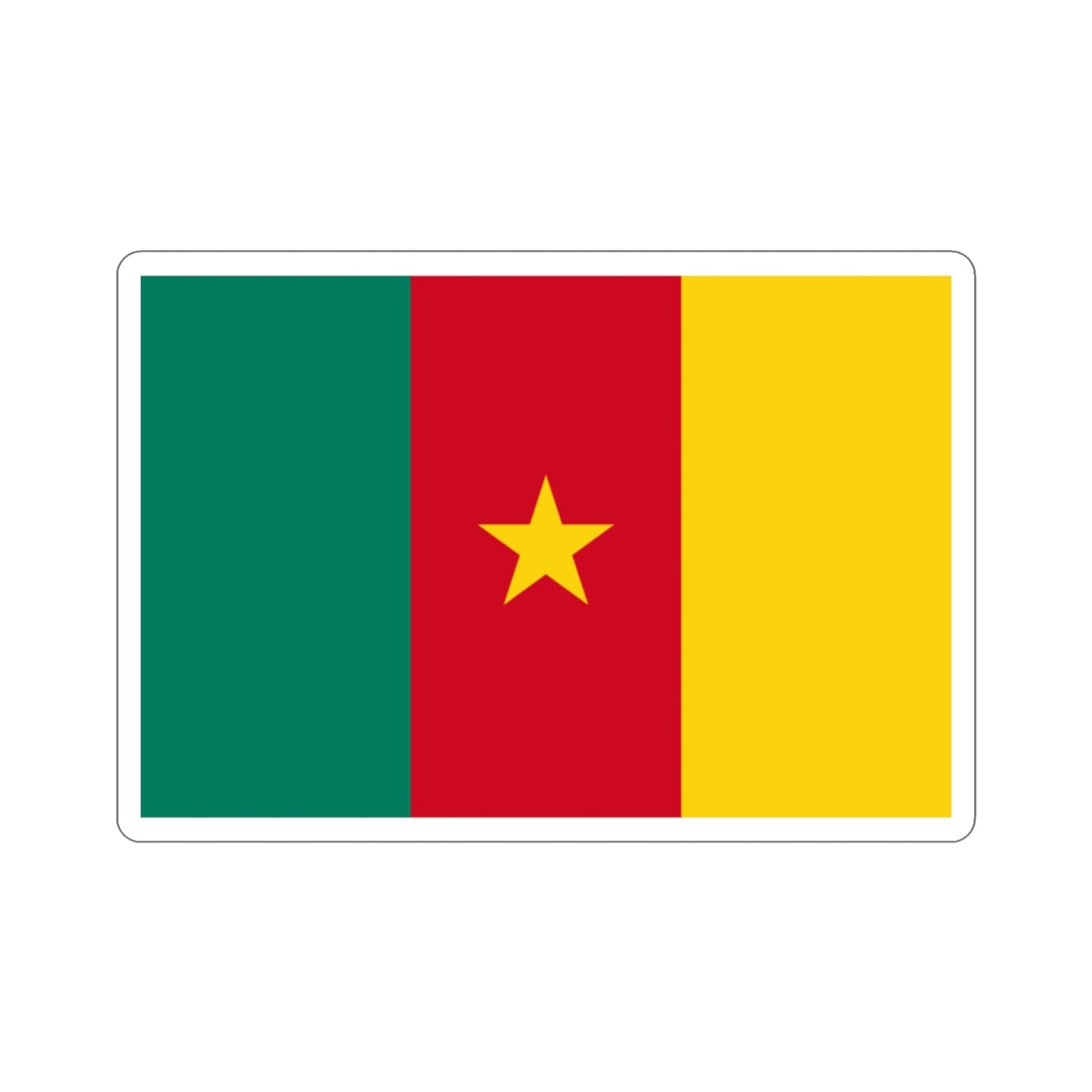 Flag of Cameroon STICKER Vinyl Die-Cut Decal-2 Inch-The Sticker Space