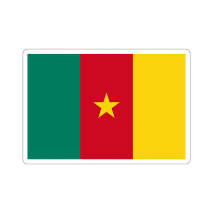 Flag of Cameroon STICKER Vinyl Die-Cut Decal-4 Inch-The Sticker Space