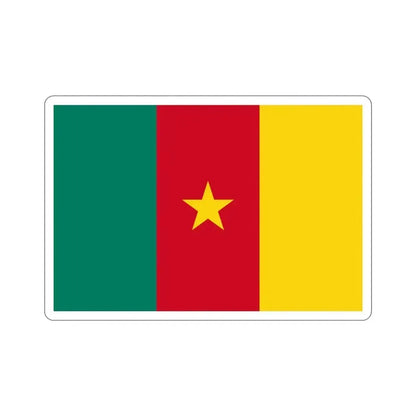 Flag of Cameroon STICKER Vinyl Die-Cut Decal 4 Inch - The Sticker Space