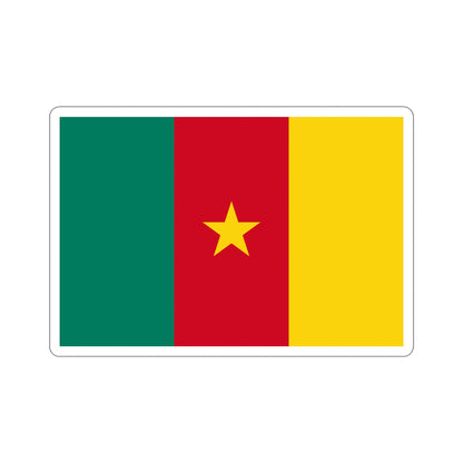 Flag of Cameroon STICKER Vinyl Die-Cut Decal-5 Inch-The Sticker Space