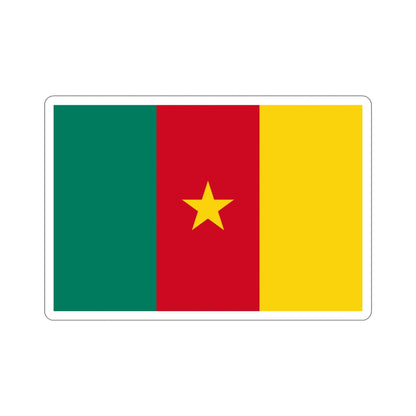 Flag of Cameroon STICKER Vinyl Die-Cut Decal-6 Inch-The Sticker Space