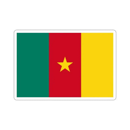 Flag of Cameroon STICKER Vinyl Die-Cut Decal 6 Inch - The Sticker Space