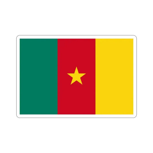 Flag of Cameroon STICKER Vinyl Die-Cut Decal 6 Inch - The Sticker Space