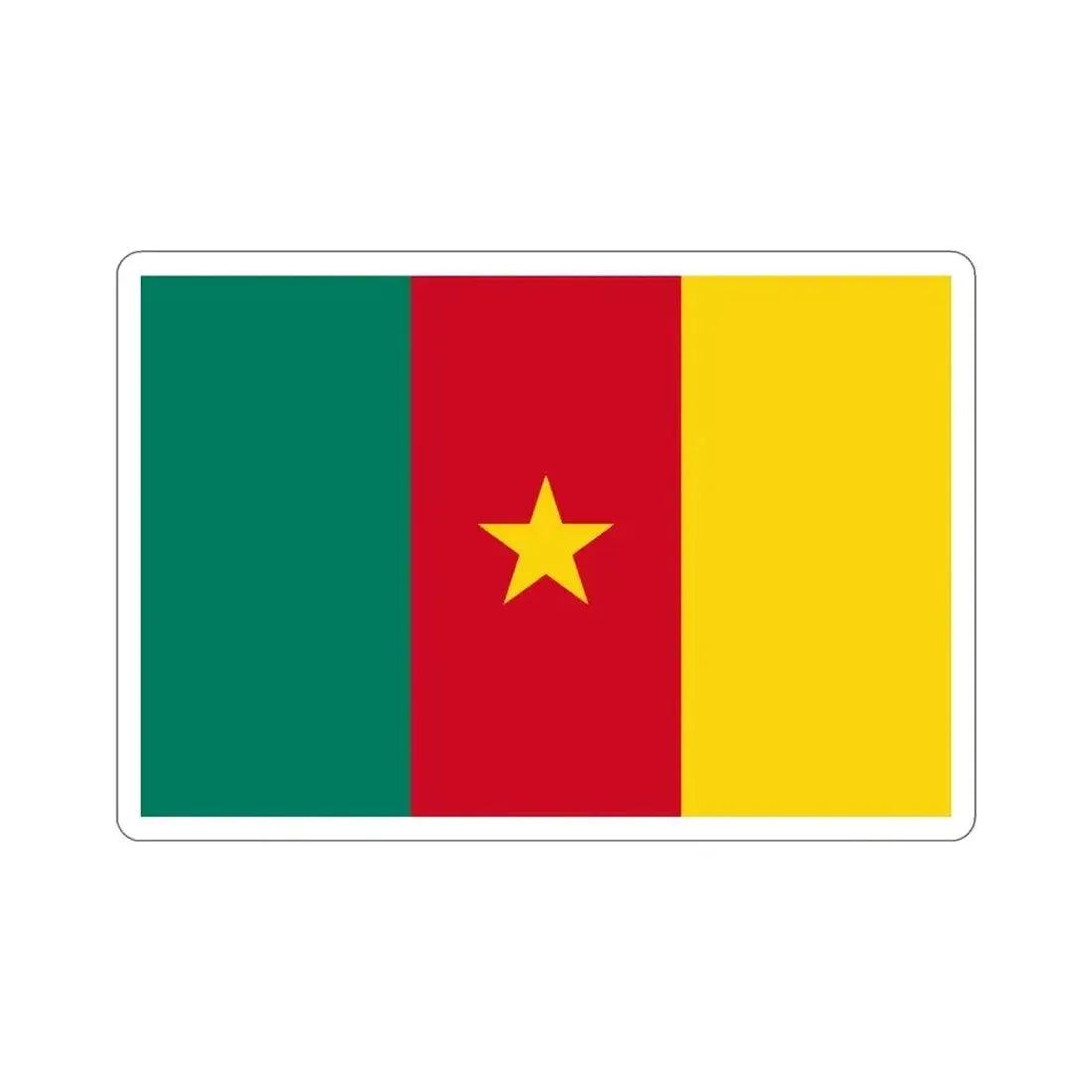 Flag of Cameroon STICKER Vinyl Die-Cut Decal - The Sticker Space