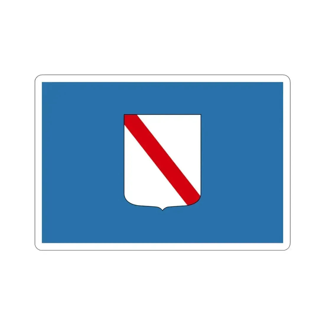 Flag of Campania Italy STICKER Vinyl Die-Cut Decal 3 Inch - The Sticker Space