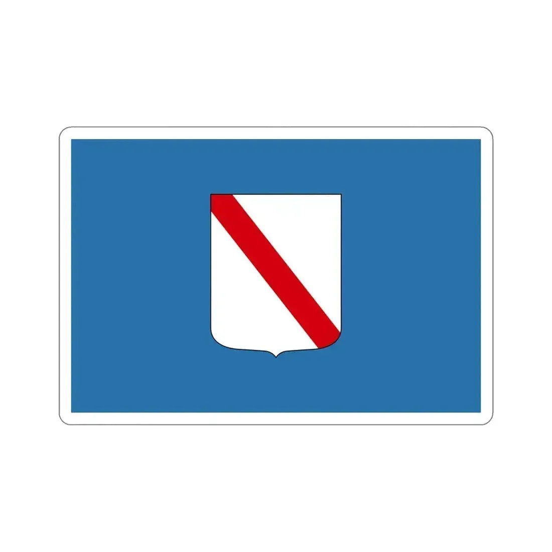 Flag of Campania Italy STICKER Vinyl Die-Cut Decal 6 Inch - The Sticker Space