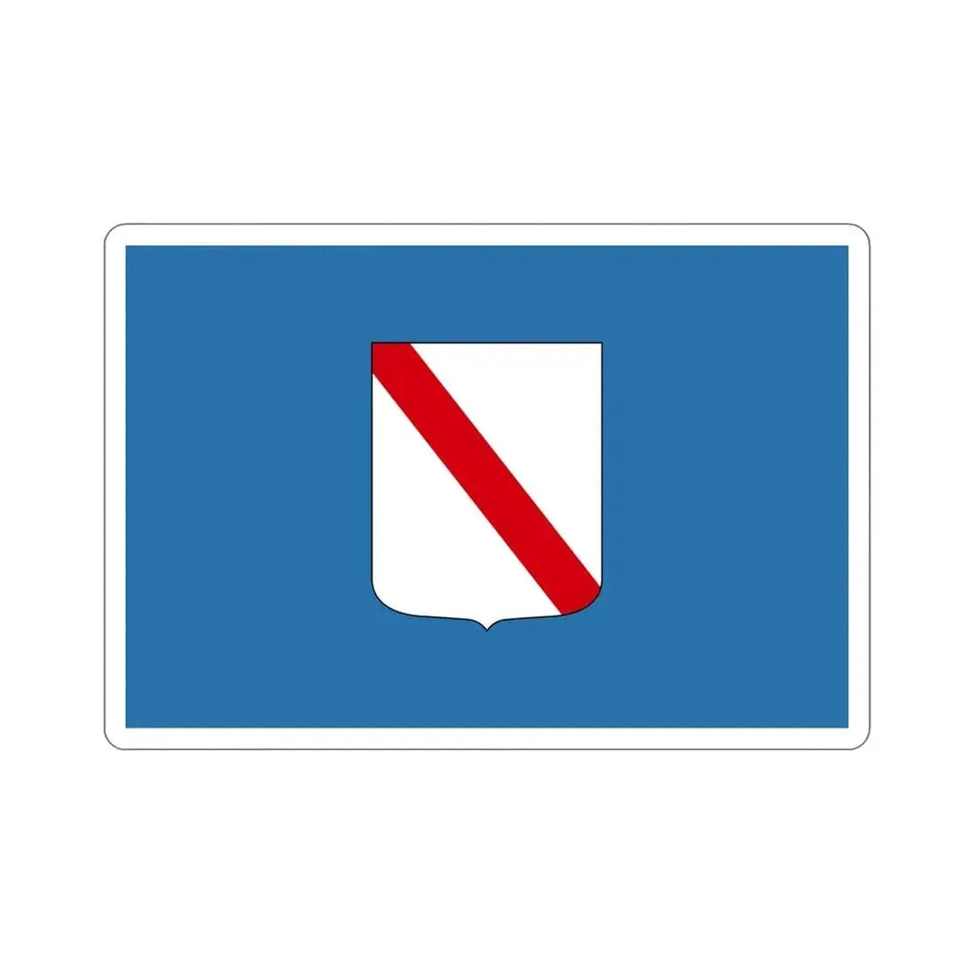 Flag of Campania Italy STICKER Vinyl Die-Cut Decal - The Sticker Space