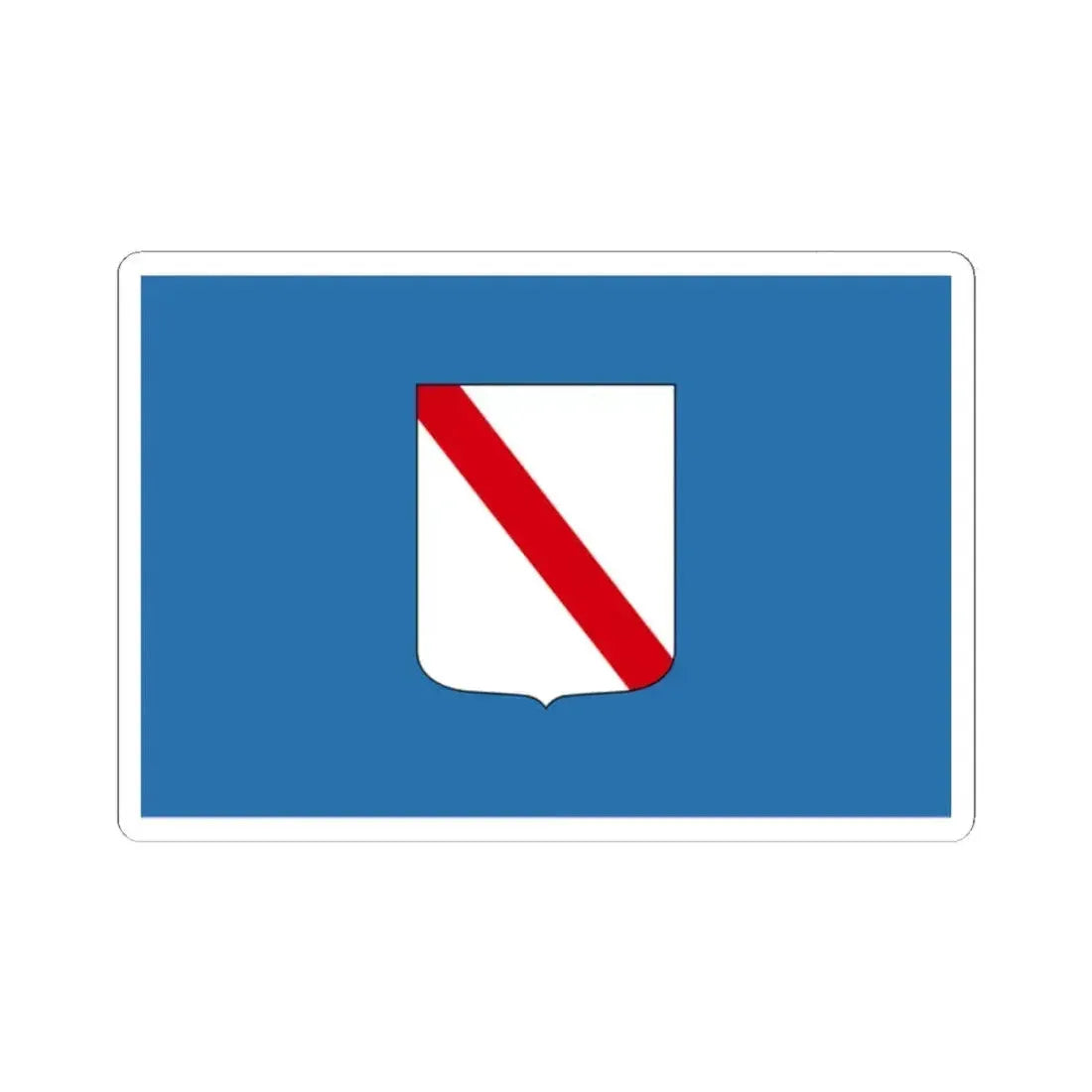 Flag of Campania Italy - STICKER Vinyl Kiss-Cut Decal 2 Inch White - The Sticker Space