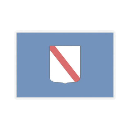 Flag of Campania Italy - STICKER Vinyl Kiss-Cut Decal 3 Inch Transparent - The Sticker Space