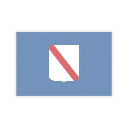 Flag of Campania Italy - STICKER Vinyl Kiss-Cut Decal 4 Inch Transparent - The Sticker Space