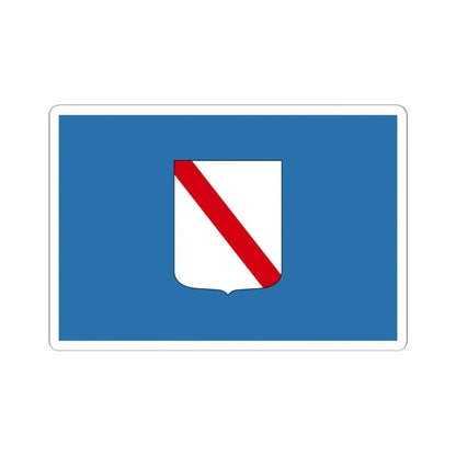 Flag of Campania Italy - STICKER Vinyl Kiss-Cut Decal 4 Inch White - The Sticker Space