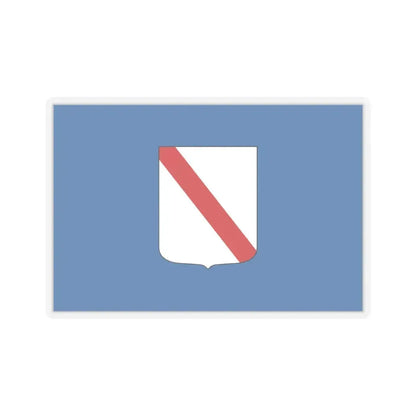 Flag of Campania Italy - STICKER Vinyl Kiss-Cut Decal 6 Inch Transparent - The Sticker Space