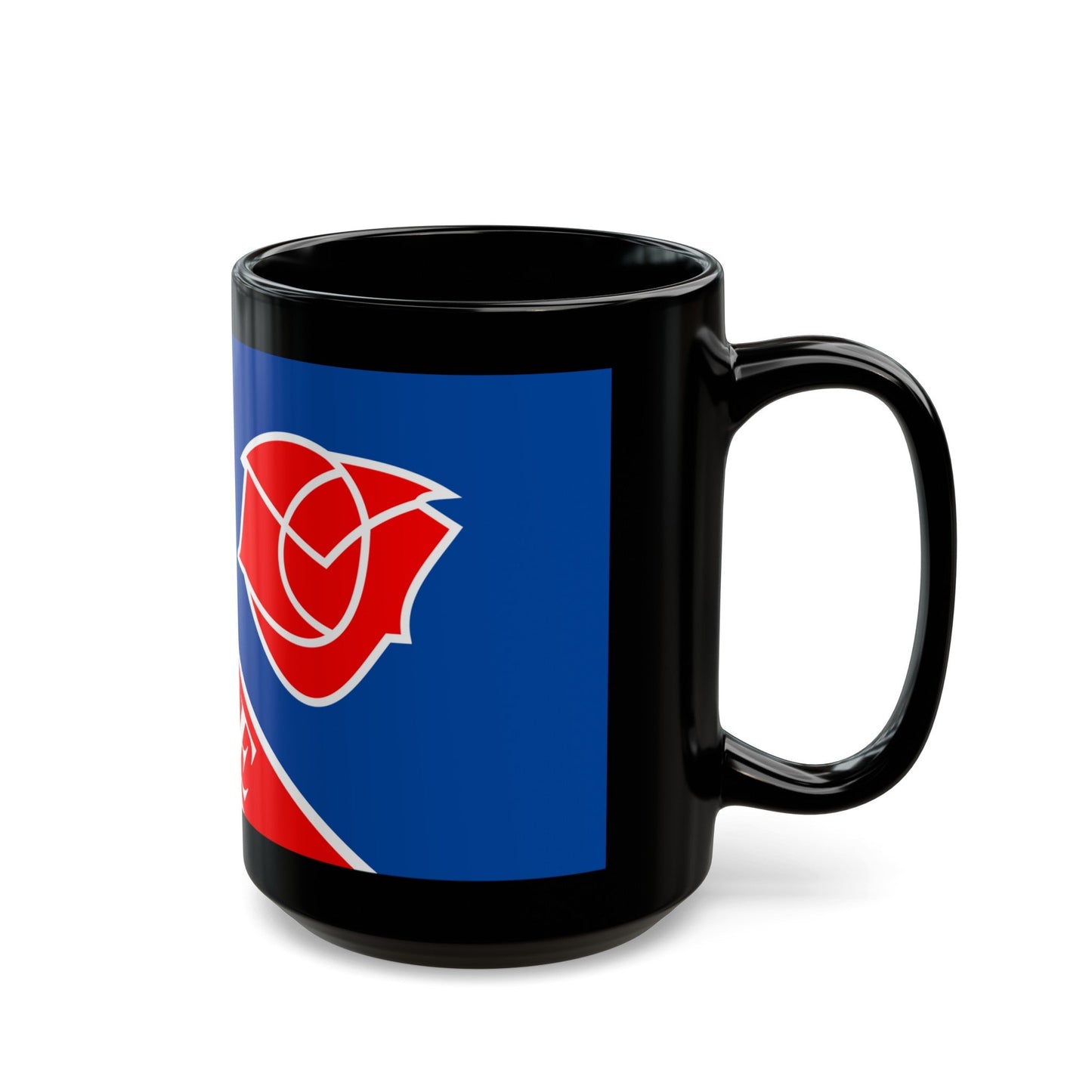 Flag of Camrose Alberta Canada - Black Coffee Mug-The Sticker Space