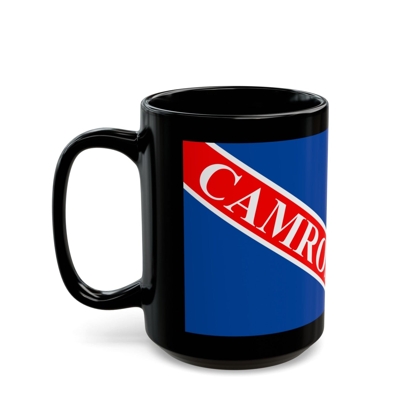 Flag of Camrose Alberta Canada - Black Coffee Mug-The Sticker Space