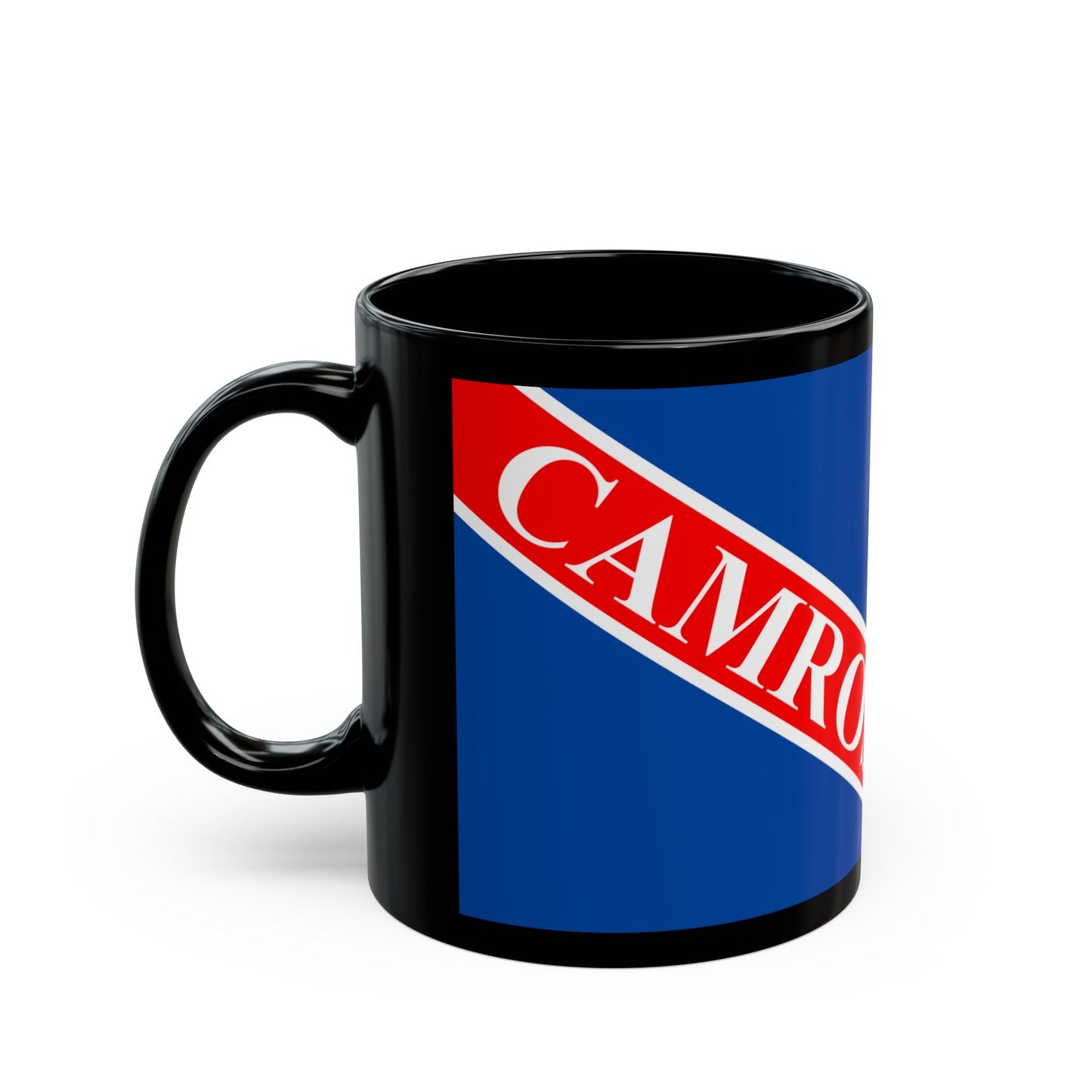 Flag of Camrose Alberta Canada - Black Coffee Mug-The Sticker Space